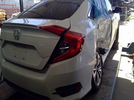 2016 HONDA CIVIC, WHITE, EX-L, 1.5L, TURBO,  A25110